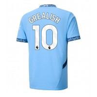 Camisa de Futebol Manchester City Jack Grealish #10 Equipamento Principal 2024-25 Manga Curta